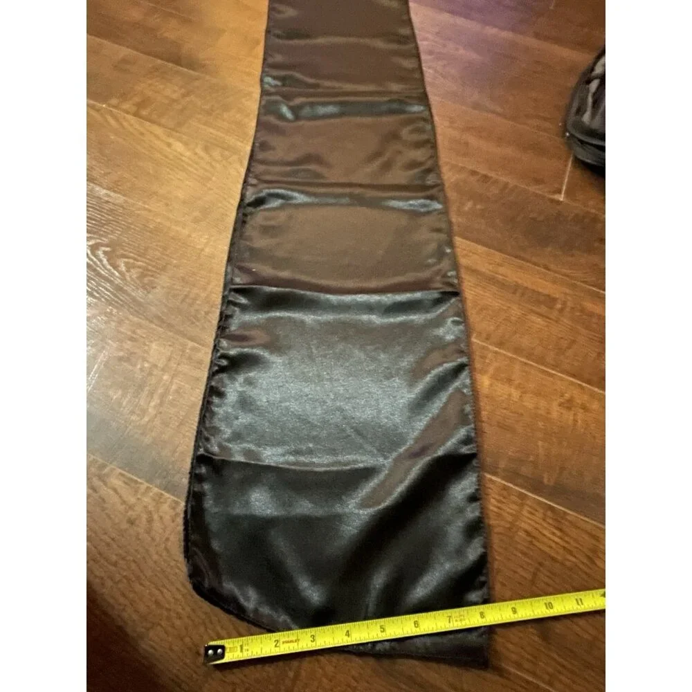 4~pc Black Satin  9